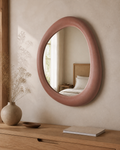 The Pebble Mirror in a styled interior